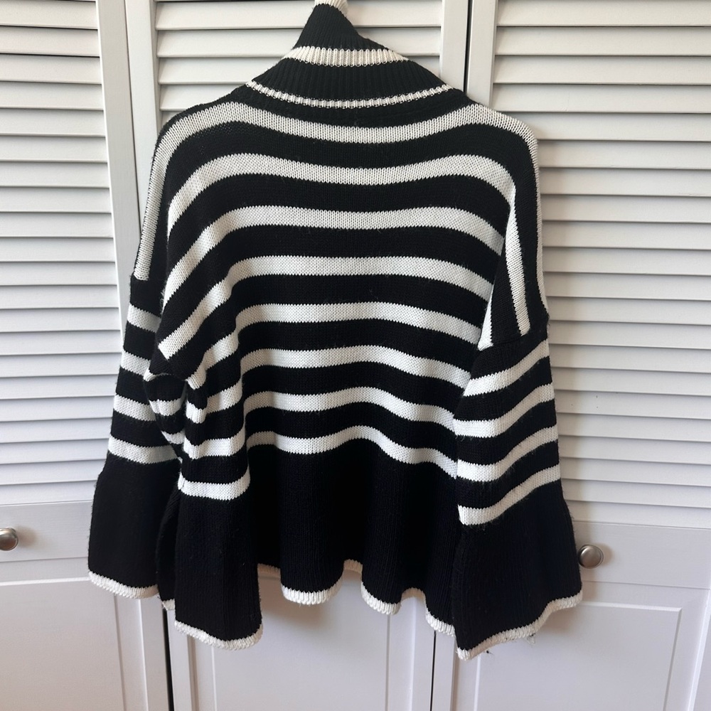 Maglificio Miss Eleven flared striped sweater - made in Italy